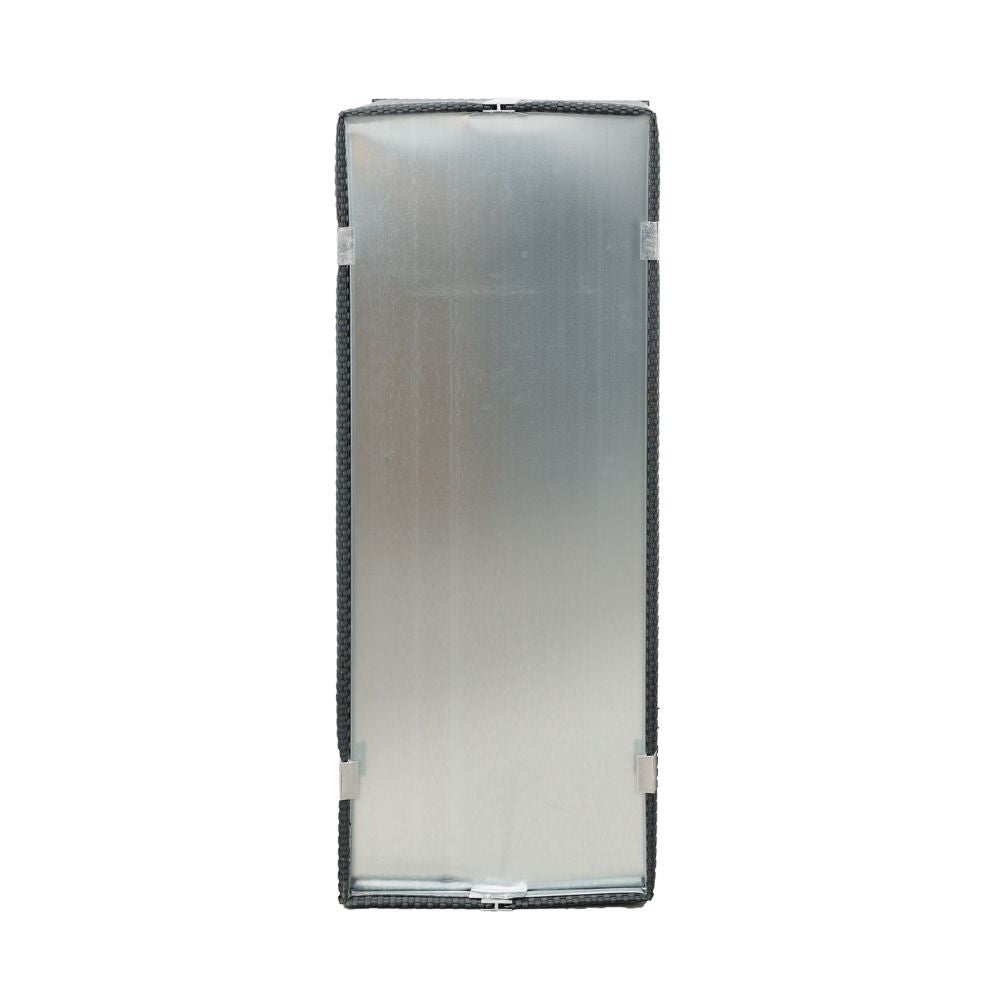 Jardinera Ratán Con Marco De Aluminio (marrón Y Negro) 70x38x40_1