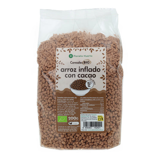 Arroz inflado con cacao Sin Gluten ECO Planeta Huerto 200 g