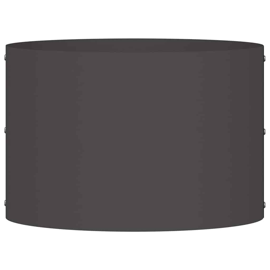 Anillo Para Maceta Negro 30 X 30 X 20 Cm Acero Laminado En Frío_4