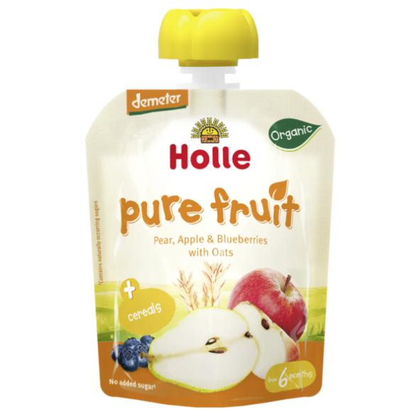 Smoothie BIO de pera, manzana, arándano y avena Holle 90 g