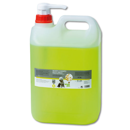 Champú Wuapu Especial Para Perros De Pelo Largo, Con Extracto De Avena, Efecto Suavizante. Envase 5l_0