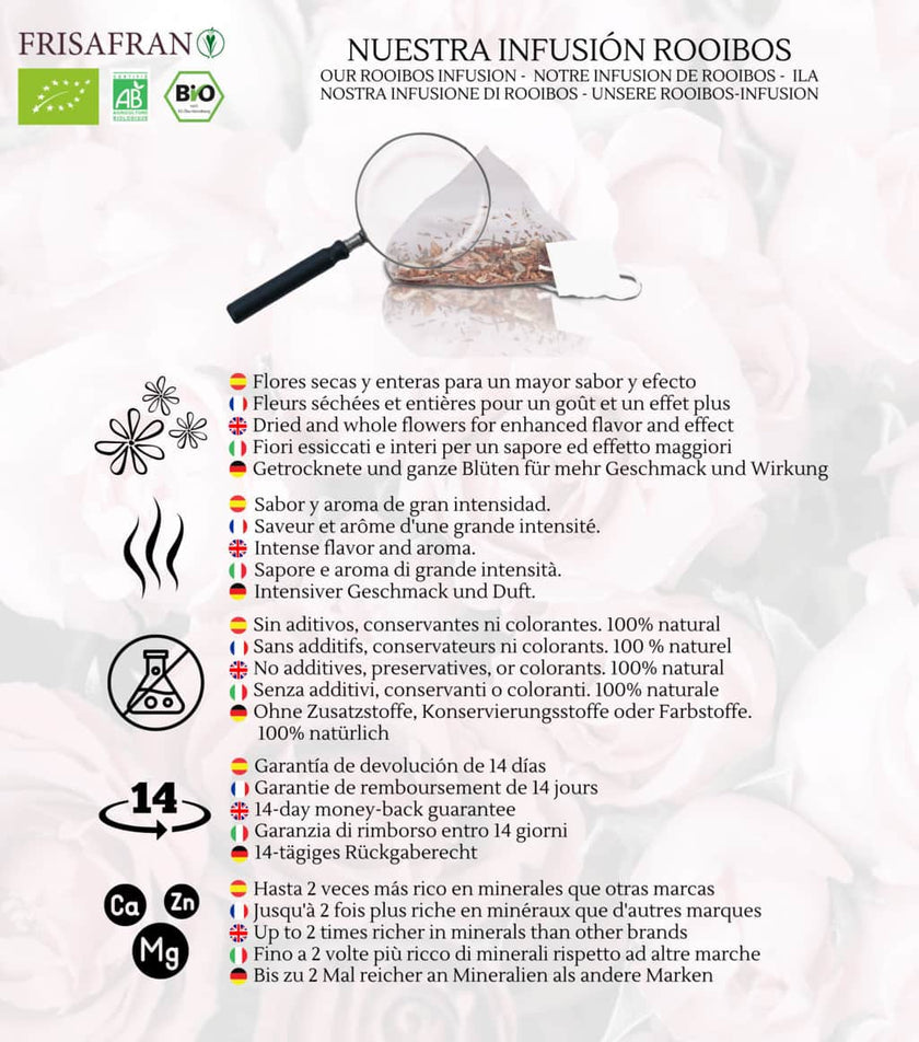 Infusión De Rooibos Naranja Ecológica En Pirámides | Calidad | Frisafran 30 Uds_4