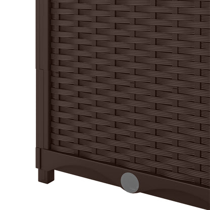 Jardinera Con Enrejado Outsunny Pp Marrón 120x40x135 Cm_5