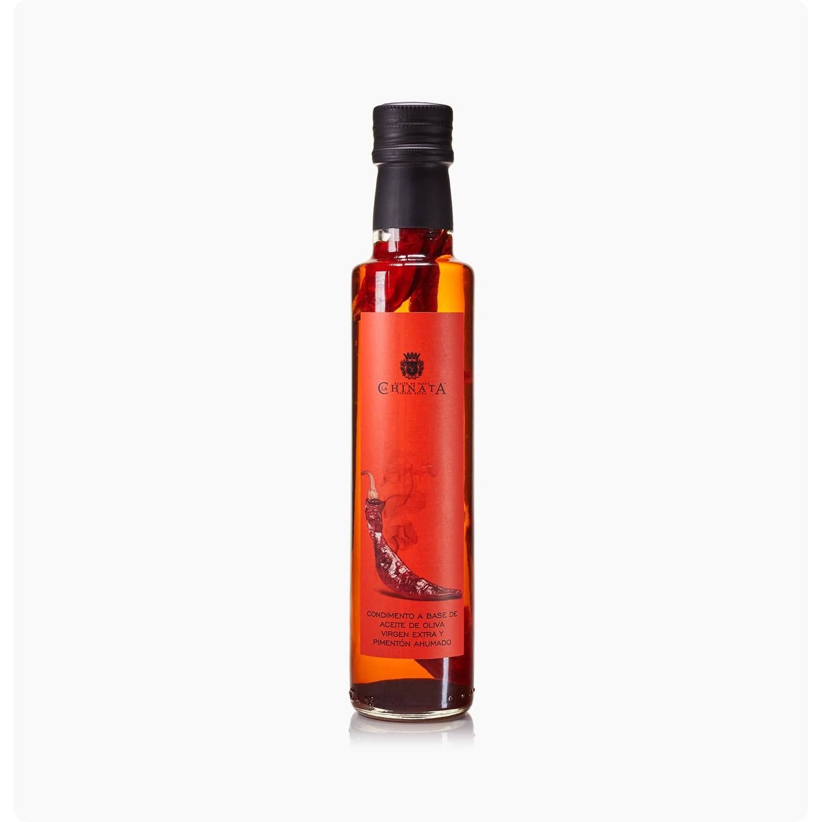 Aceite condimentado con aceite de oliva Virgen Extra y pimentón ahumado La Chinata 250 ml