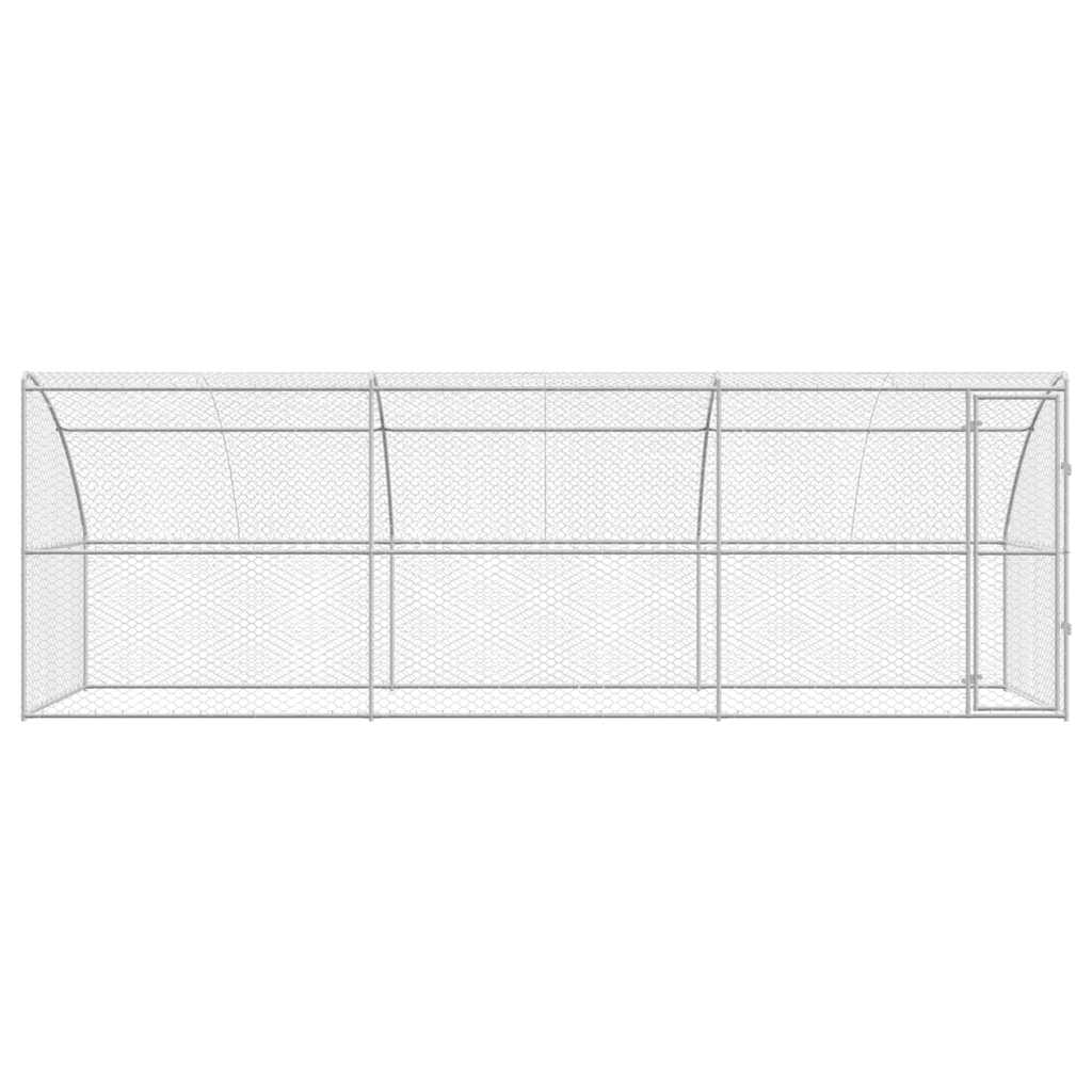 Refugio Para Perros 3 Pcs Plateado 6 X 2 X 2 M_3