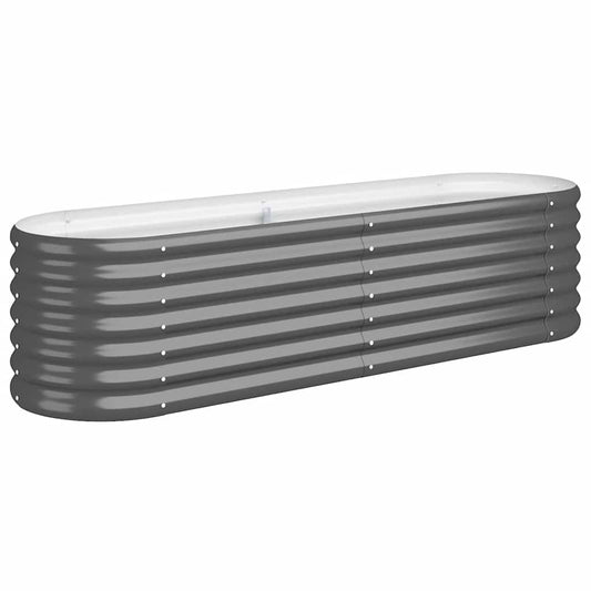 Jardinera Arriate Acero Galvanizado Antracita 152x40x36 Cm_0