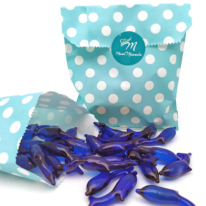 Pack 40 Perlas De Baño Aromatizada En Forma De Delfín - Con Aceite De Soja - Hidratante Y Aromática - Aroma Marino_3