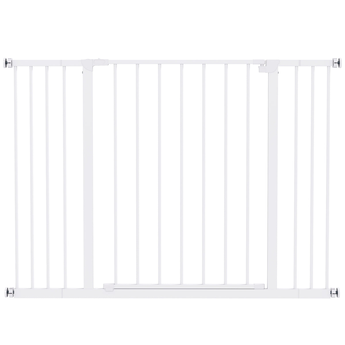 Pawhut Barrera De Seguridad Extensible Puertas Escaleras Metálica Para Perros_0