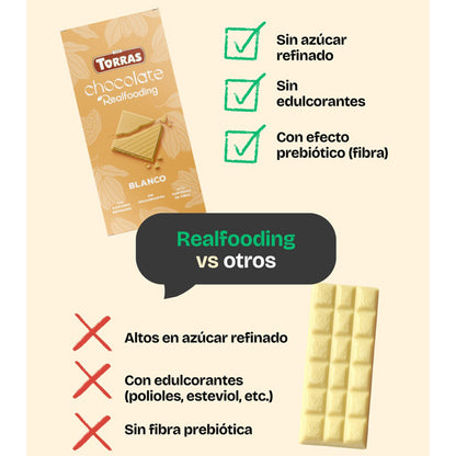 Chocolate blanco Realfooding 100g