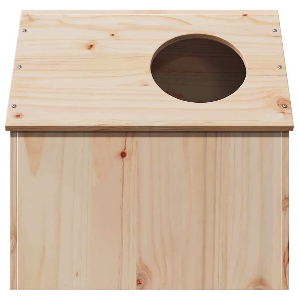 Casa Para Gatos Madera Maciza Pino 41x50x50 Cm_3