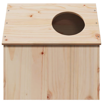 Casa Para Gatos Madera Maciza Pino 41x50x50 Cm_3