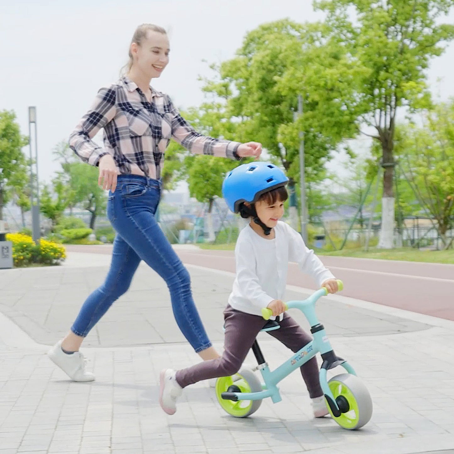 Aiyaplay Bicicleta Sin Pedales Para Niños De 18-48 Meses 66,5x34x47 Cm Verde_3