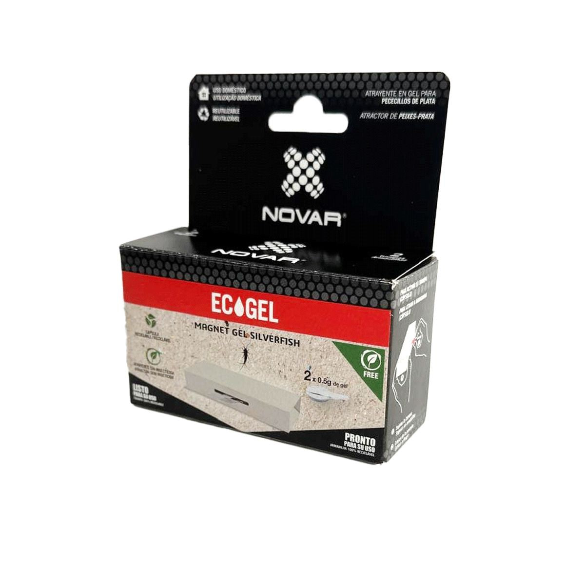 Novar Ecogel Silverfish Trampa para pececillos de plata Ecopack 2 ud