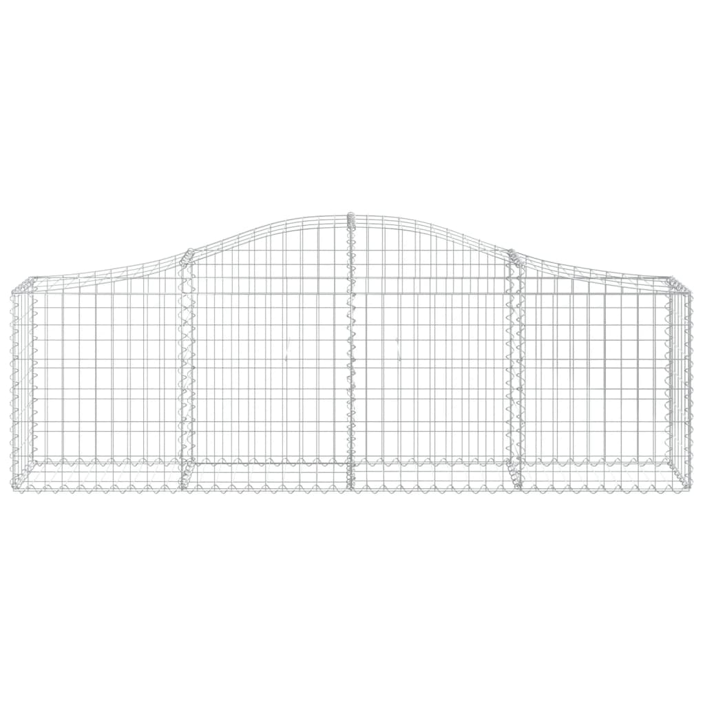 Cestas De Gaviones 8 Uds Forma De Arco Hierro 200x30x60/80 Cm_3