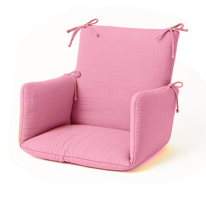 Cojín Para Trona De Algodón Orgánico Rosa_0