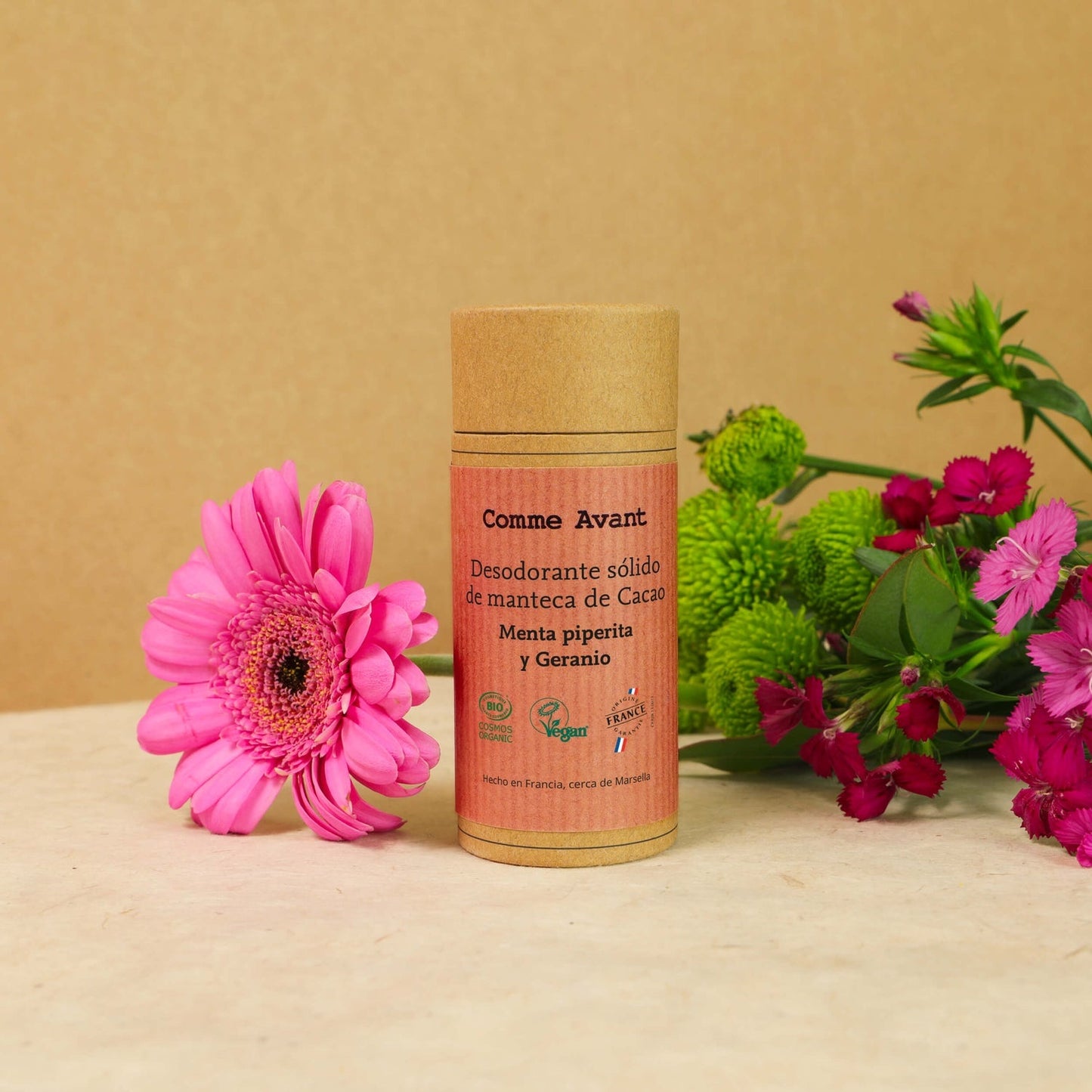 Desodorante sólido de geranio y menta piperita Comme Avant 60 g