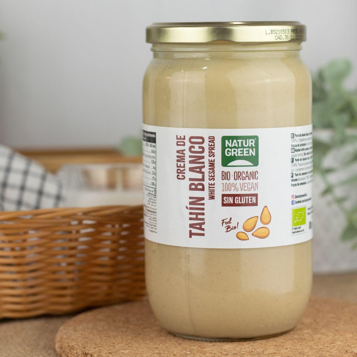 Crema de Tahin Blanco sin gluten Naturgreen 300 g