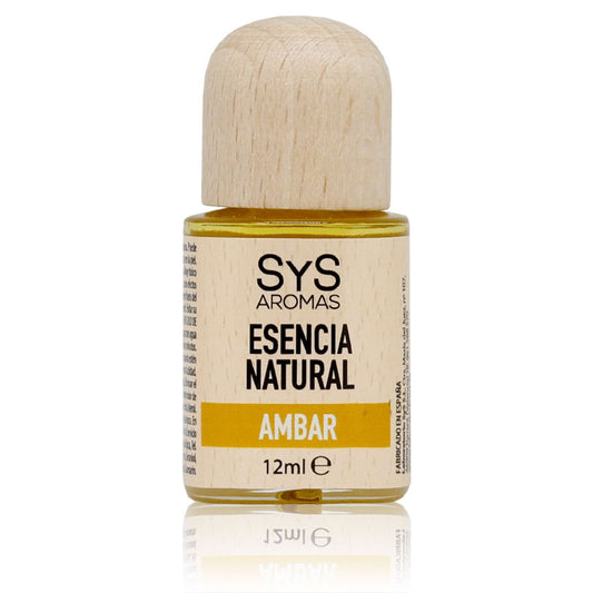 Esencia Natural Ámbar SYS Aromas 12 ml | Aroma Dulce y Amaderado | Para Quemadores y Humidificadores_0