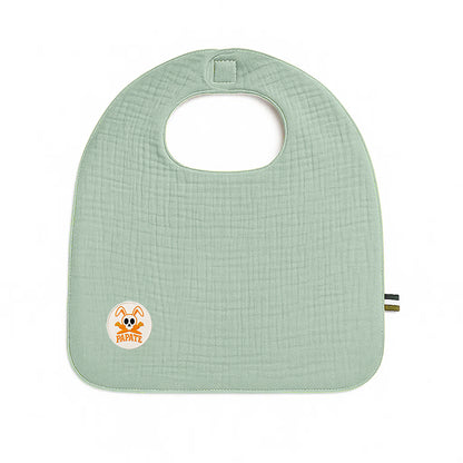 Babero De Algodón Orgánico Verde_0