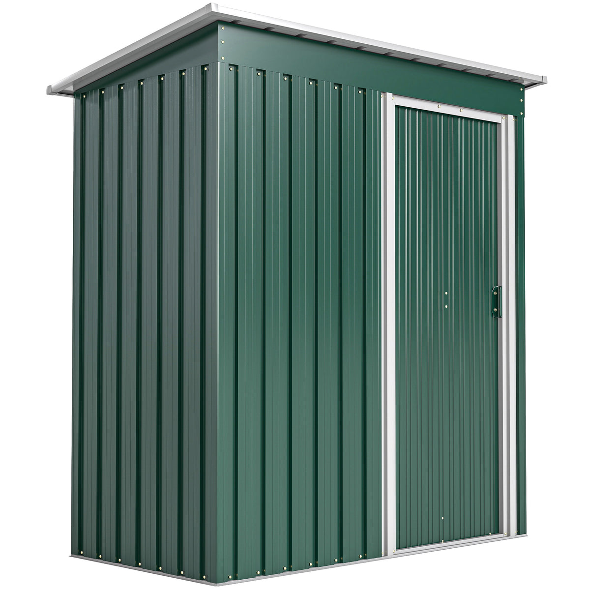 Outsunny Caseta De Jardín Exterior 1,16 M² 163x89x182 Cm Con Puerta Corredera_0