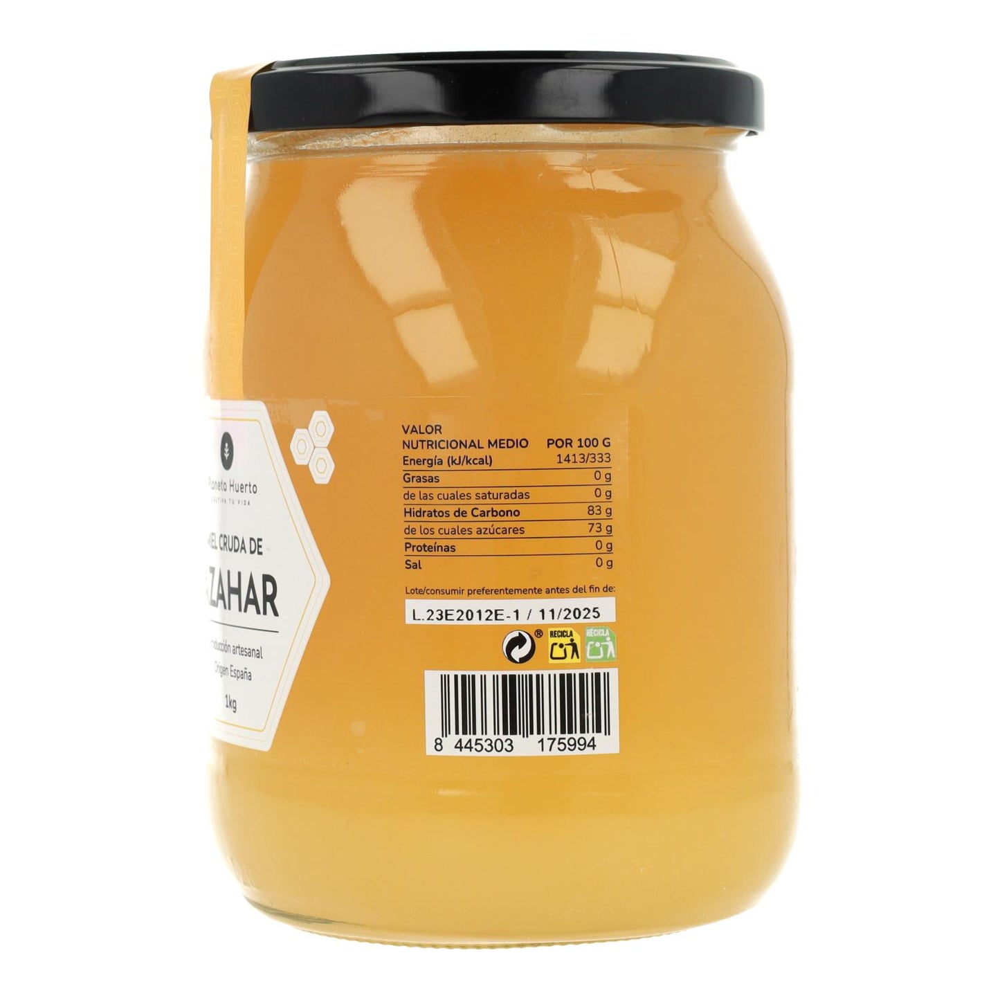 Pack 6x Miel Cruda de Azahar Planeta Huerto 1 Kg