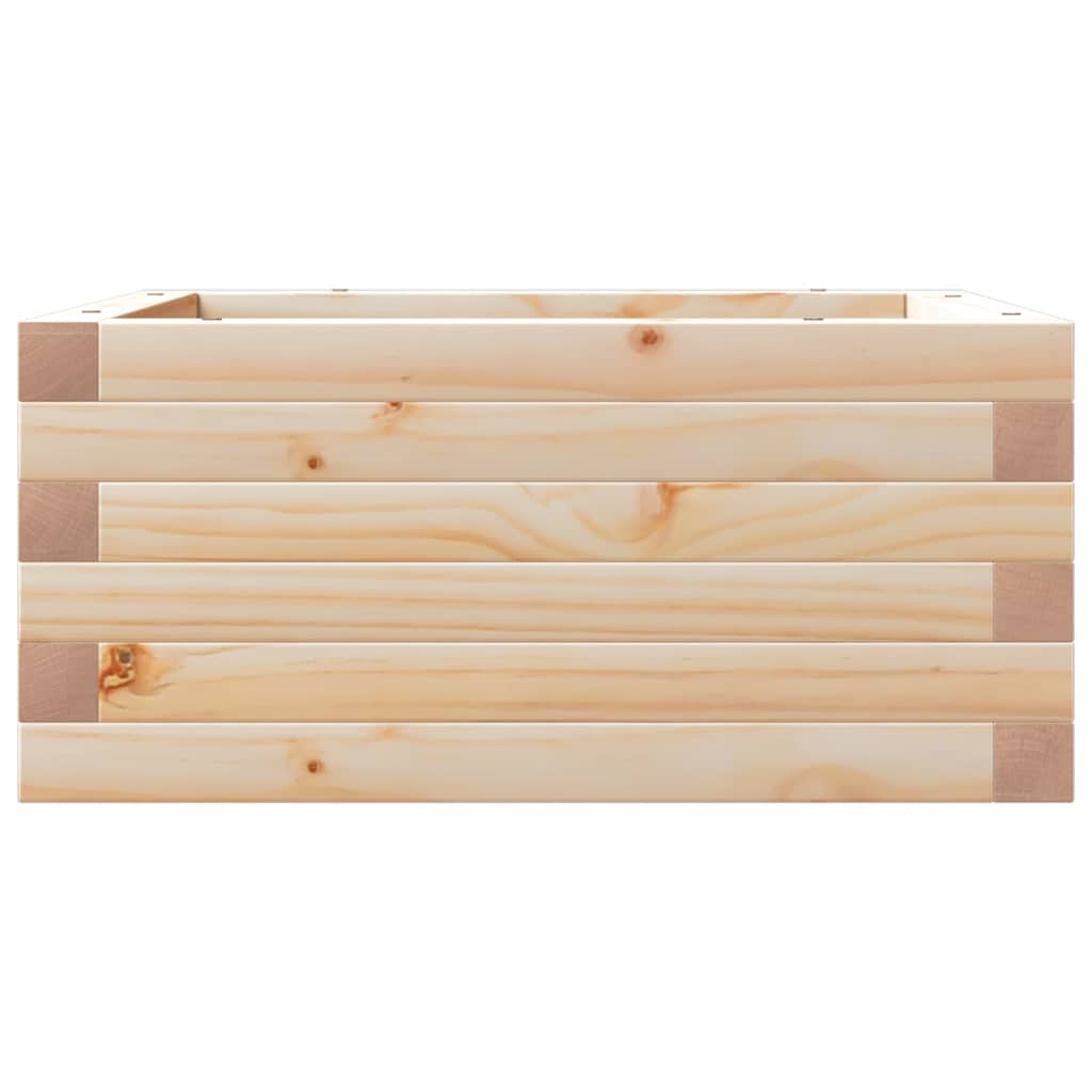 Jardinera De Madera Maciza De Pino 50x50x23 Cm_5