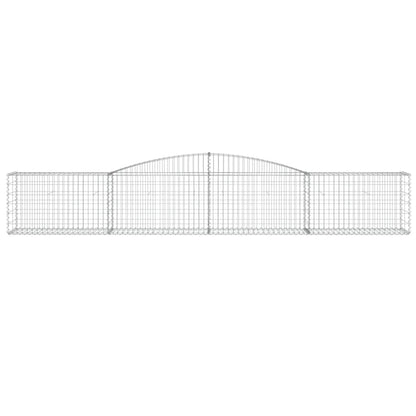 Cestas De Gaviones 20 Uds Forma De Arco Hierro 400x50x60/80 Cm_3