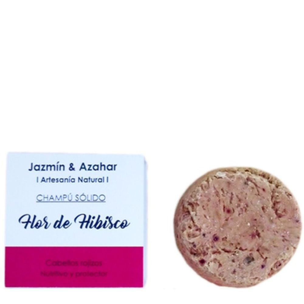 Champú Sólido Flor De Hibisco Para Cabello Rojizo Jazmín & Azahar 100g_0