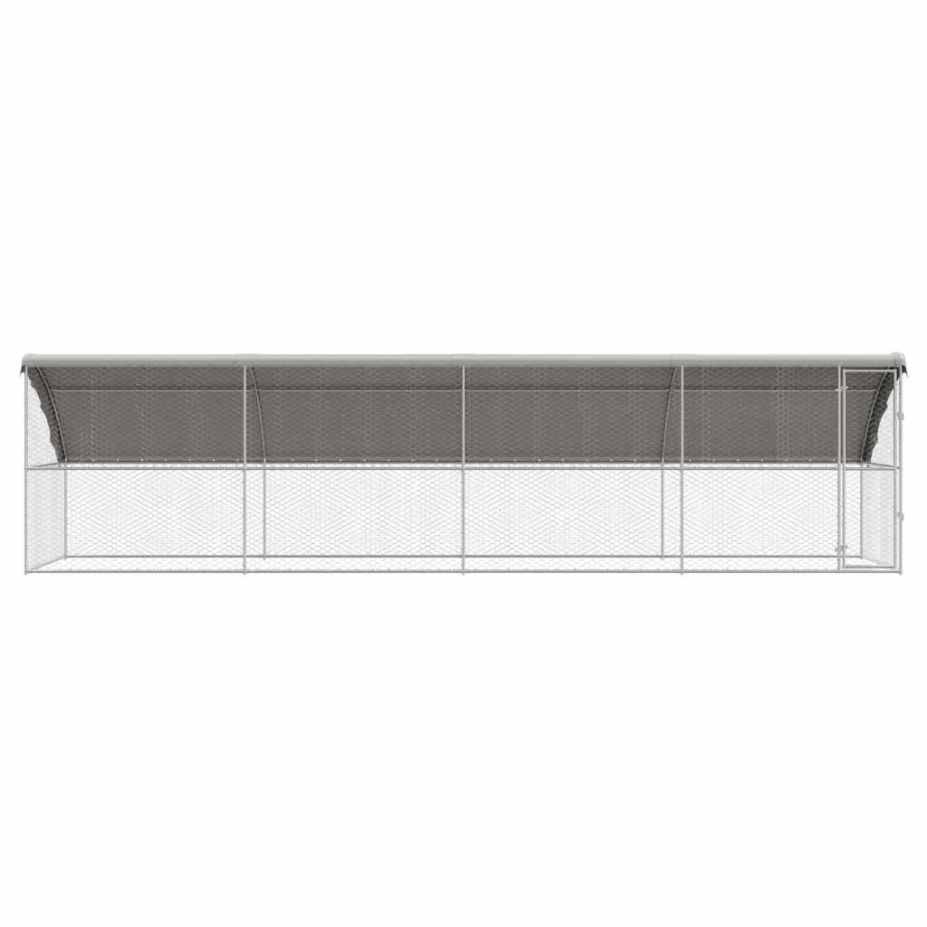 Refugio Para Perros 4 Pcs Plateado 8 X 2 X 2 M_3