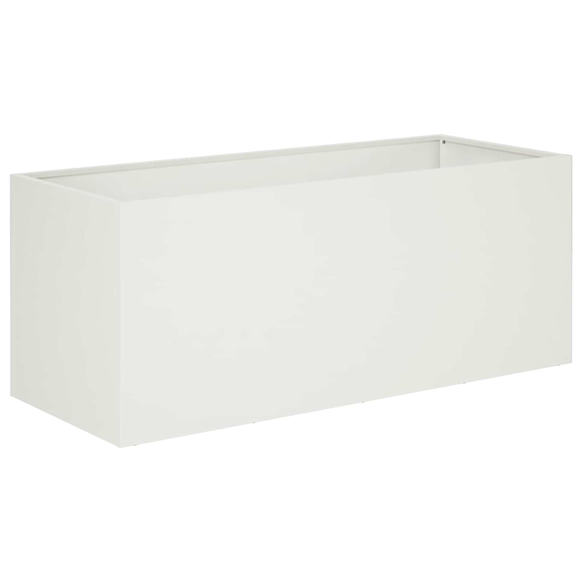 Macetero De Jardín 2 Uds. Blanco 80 X 40 X 40 Cm_2