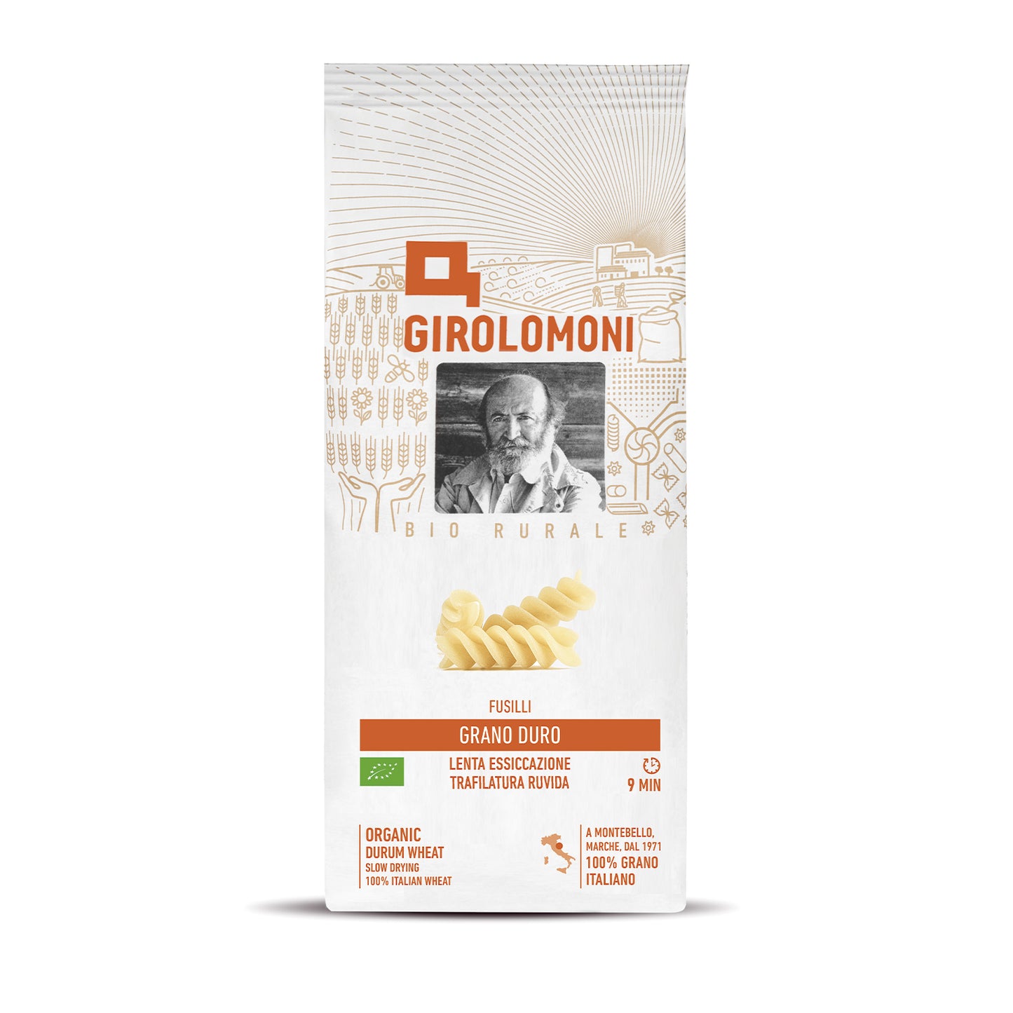Fusilli de trigo bio Girolomoni 500g