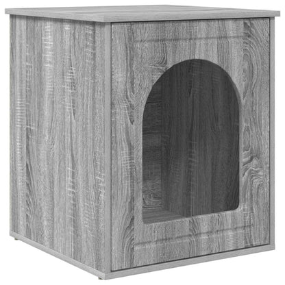 Casa Para Gatos Gris Sonoma 53 X 52 X 62 Cm_0