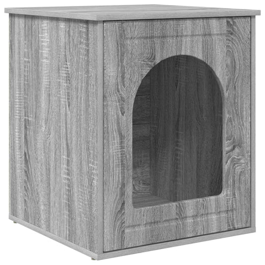 Casa Para Gatos Gris Sonoma 53 X 52 X 62 Cm_0