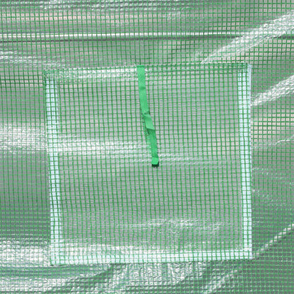 Outsunny Invernadero De Túnel 500x200x205 Cm Con Puerta Enrollable Y 8 Ventanas_4