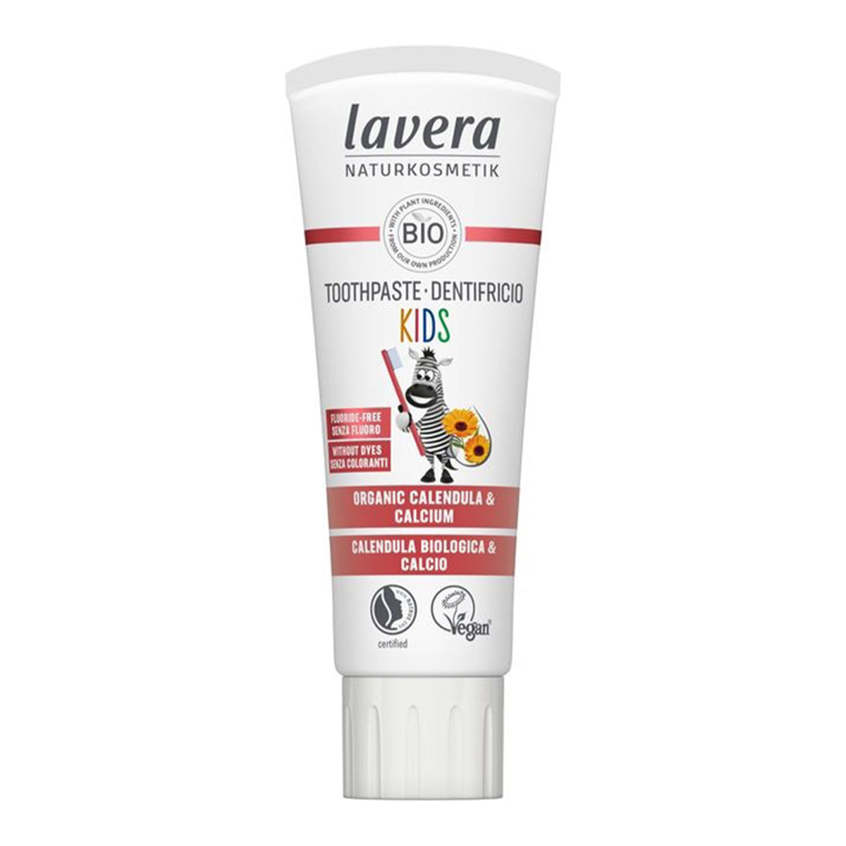 Dentifrico Niños Sin Fluor Calendula Bio & Calcio Lavera, LAVERA, 75ml