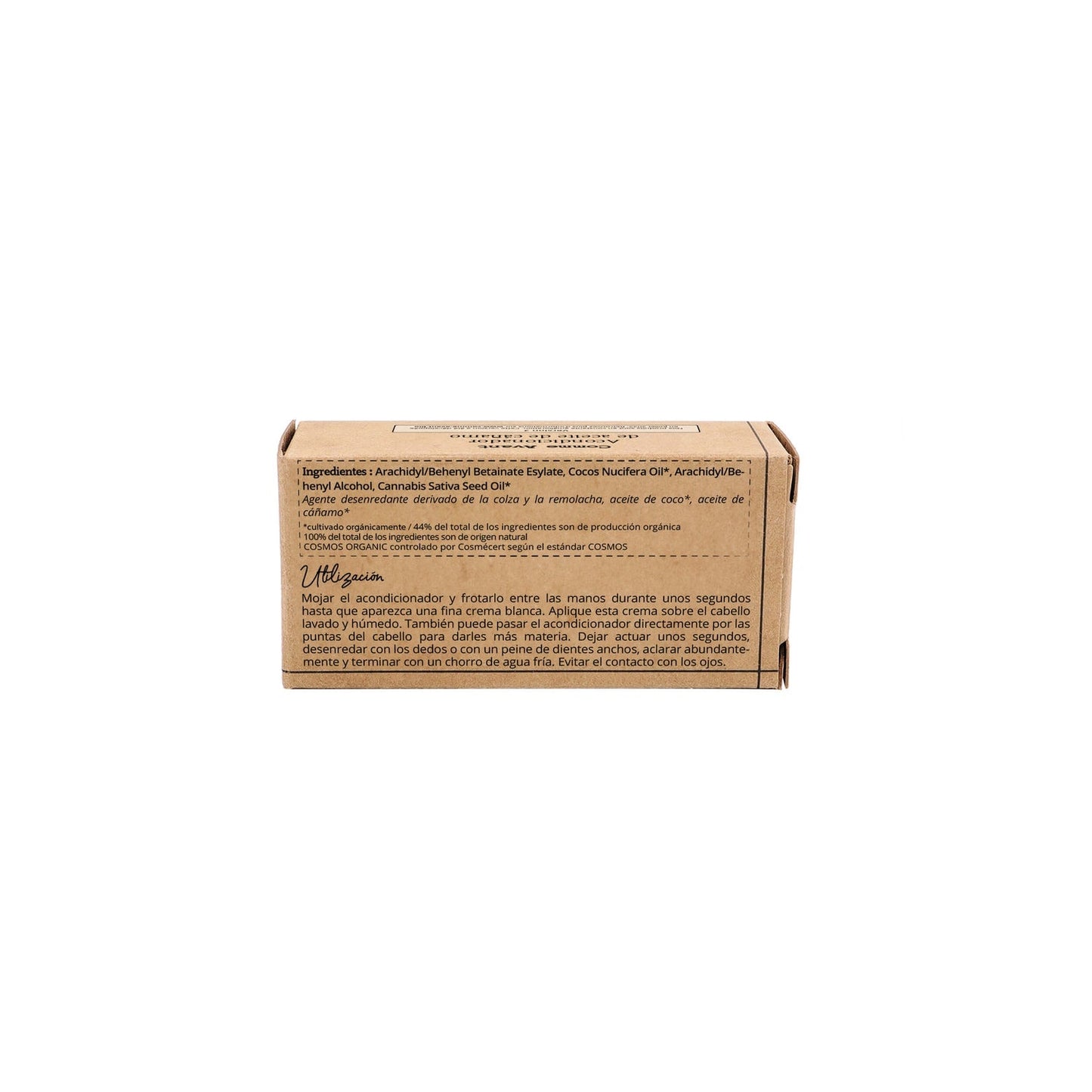 Acondicionador sólido con aceite de cáñamo Neutral sin perfume Comme Avant 45 g