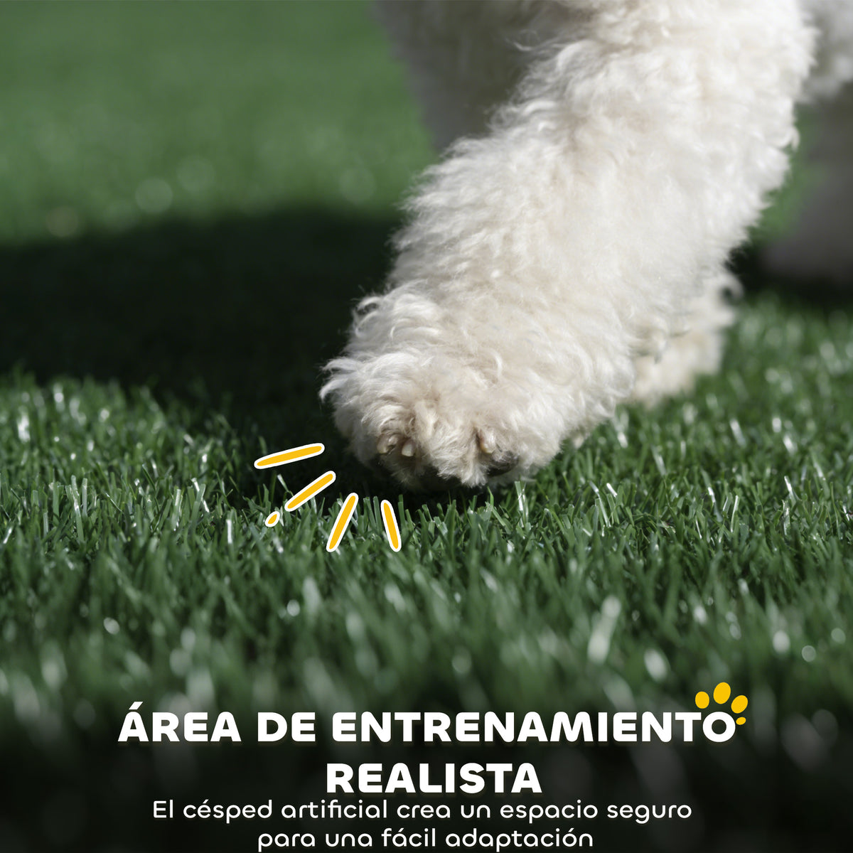 Pawhut Inodoro Para Perros Con Césped Artificial Y Paredes Altas 75x51x36,5 Cm_4