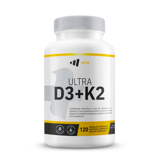 Vitamina D3 + K2 Ultra (100μg/100μg) - 120 Cápsulas Vegetales - Ayuda A Regular La Presión Arter - Masmusculo_0