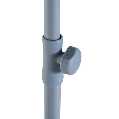 Outsunny Sombrilla De Playa Diámetro Ø202 Cm Con Techo Inclinable Poste_4