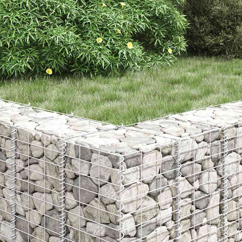 Arriates De Gaviones 4 Unidades Hierro 30x30x50/100/150/200 Cm_2