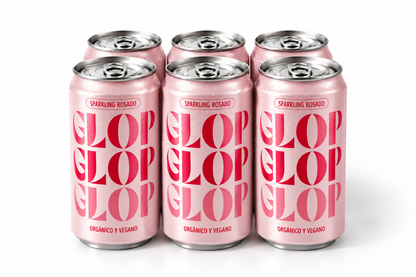 Pack 6 Latas Vino Espumoso Rosado Eco Vegano Lata 200ml_0