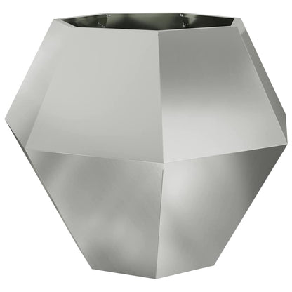Jardinera Plateado 100 X 100 X 80 Cm Acero Galvanizado_0