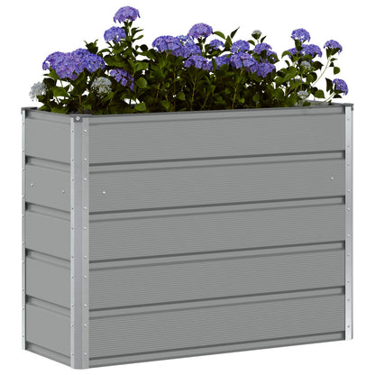 Jardinera Gris Claro 100 X 40 X 75 Cm Acero_2