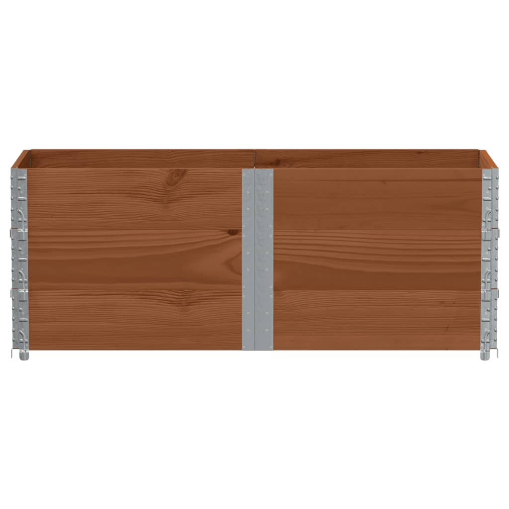 Jardinera De Madera Maciza De Pino Marrón 150x50 Cm_2