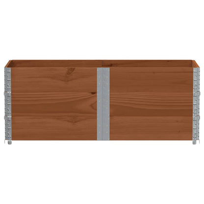 Jardinera De Madera Maciza De Pino Marrón 150x50 Cm_2