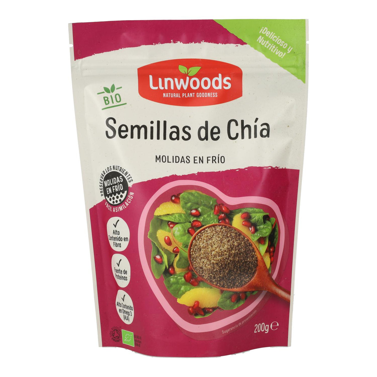 Semillas de chía molidas, bio Linwoods 200 g
