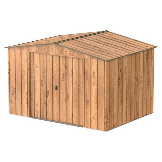 Caseta Jardín Top Hércules 10×8 Metal Imitación Madera_0