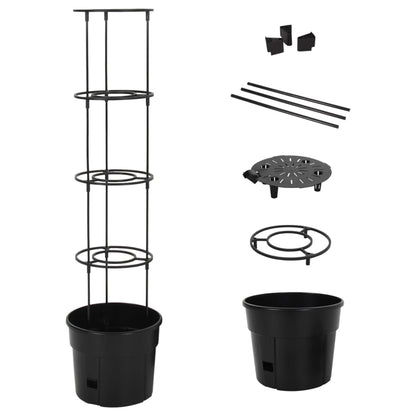 Macetero Para Tomates Polipropileno Antracita Ø29,5x115 Cm_1