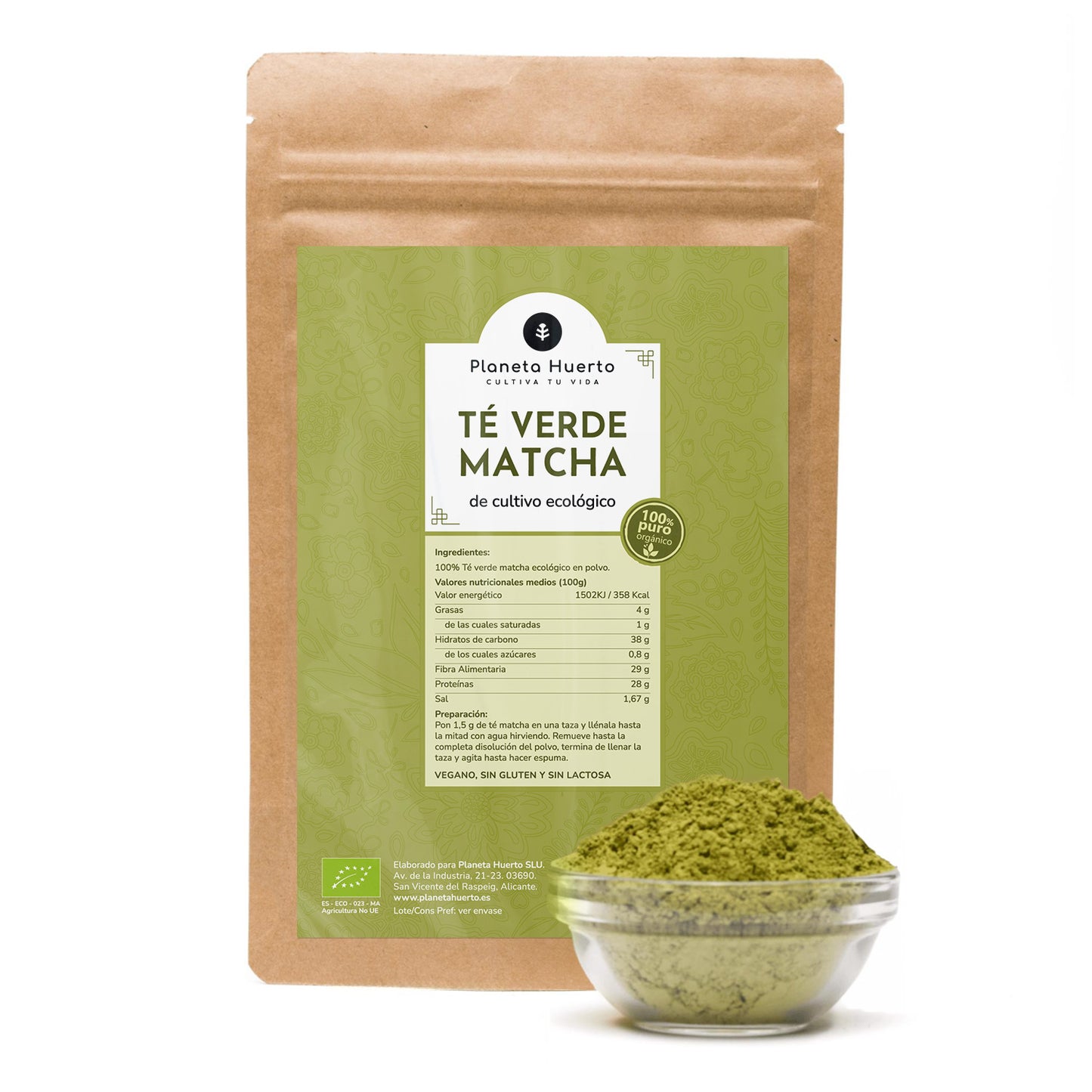 Té Matcha en polvo ECO Planeta Huerto 250 g