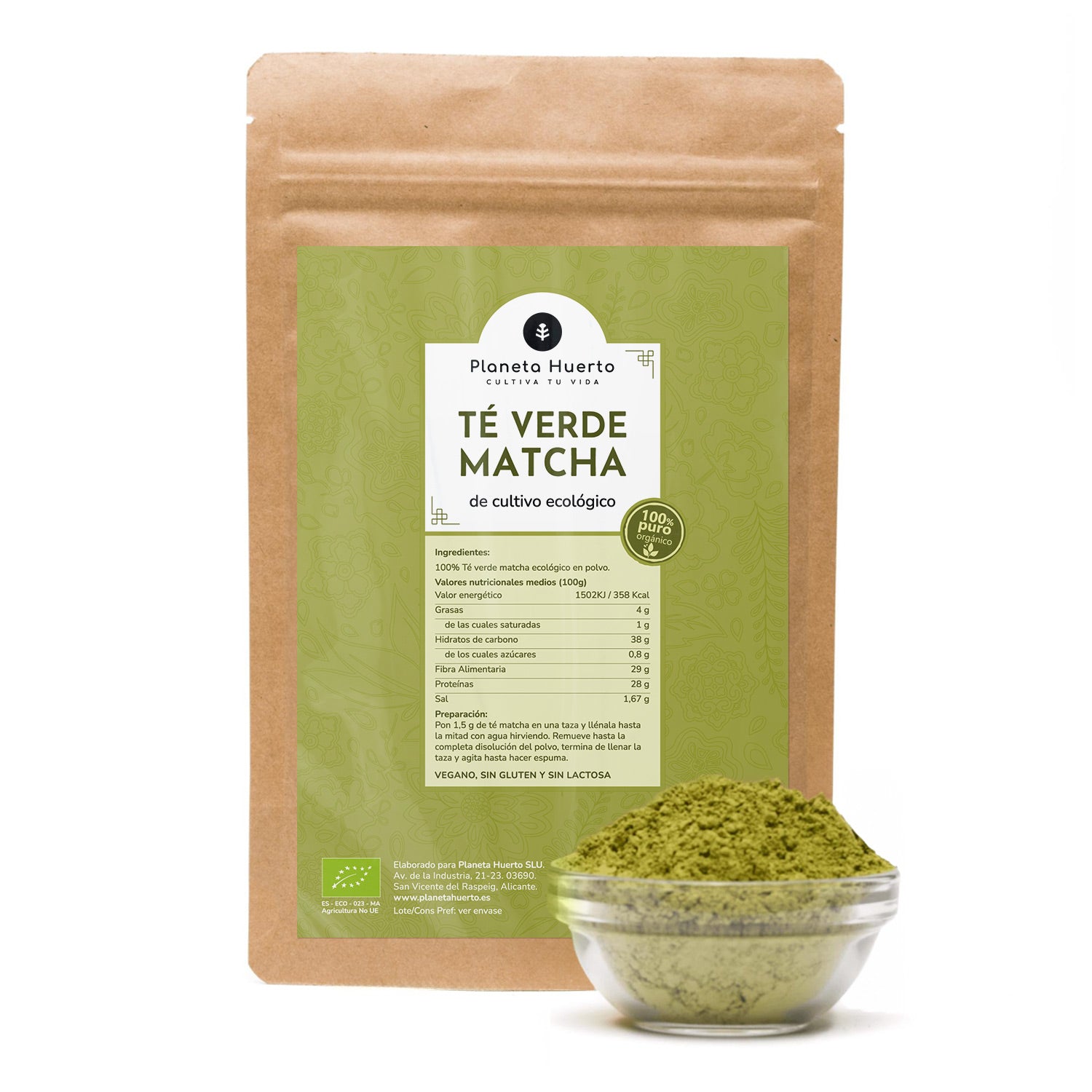 Té Matcha en polvo ECO Planeta Huerto 250 g